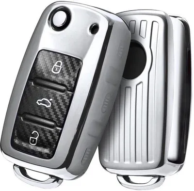 Image de Porte-clés de voiture argenté pour VW