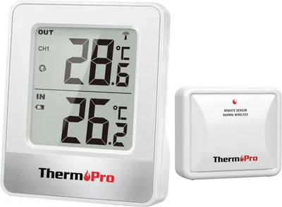 Imagen del producto de Termómetros digitales inalámbricos ThermoPro TP200C con sensor exterior