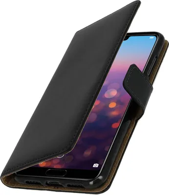 Image de Avizar, étui en simili cuir avec fonction support pour Huawei P20 Pro, couleur noire