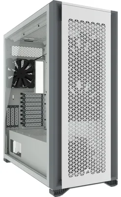 Produktbild von 7000D Airflow TG (weiß, Tempered Glass)