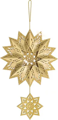 Produktbild von Bastelset 3D Glittersterne 'Estelle' gold
