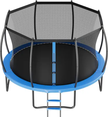 Obrázok produktu pre SucceBuy vonkajšia trampolína na záhradu, 427 x 427 cm, s bezpečnostnou sieťou a zosilneným polstrovaním, certifikovaná podľa ASTM, robustná trampolína s nosnosťou až 204 kg, ideálna pre deti