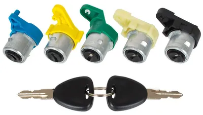 Produktbild von Renault Kangoo I 1997- Türschloss-Einsätze, 5-teiliger Satz