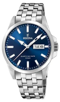 Immagine prodotto di Orologio da uomo, movimento al quarzo, quadrante blu