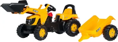 Obrázok produktu pre Rolly Toys Trettraktor JCB mit Anhänger + Frontlader, ab 2,5 Jahre, Schlepper