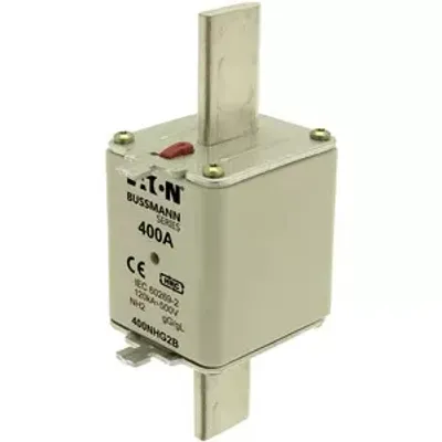 Produktbild von Eaton Sicherungseinsatz, Niederspannung, 400 A, AC 500 V, 120 kA, NH2, gL/gG, IEC, Doppelkennmelder, spannungsführende Grifflasche 400NHG2B