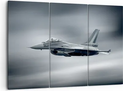 Produktbild von Bild auf Leinwand - Leinwandbild - Flugzeug Himmel Flug - 105x70cm - Wand Bild - Wanddeko - Leinwanddruck - Bilder - Kunstdruck - Wanddekoration - Leinwand bilder - Wandkunst - CE105x70-3415