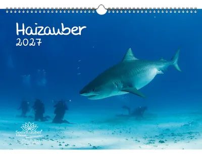 Produktbild von Haizauber DIN A3 Kalender für 2027 Hai - Seelenzauber