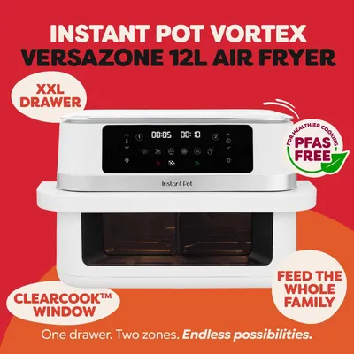 Obrázok produktu pre Instant Pot Vortex VersaZone, 12 litrová fritéza s konvektívnym ohrevom – farba: svetlošedá