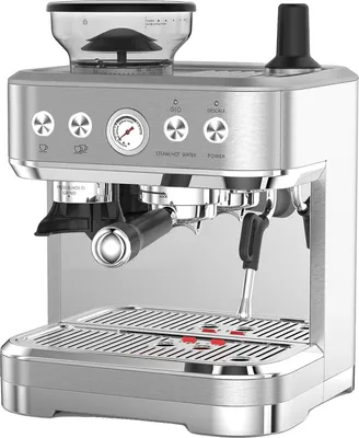Obrázek produktu pro Espresso, integrovaný mlýnek, napěňovač mléka, stříbrný
