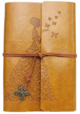 Produktbild von Vintage Leder-Tagebuch, Spiralbindung, Skizzenbuch, nachfüllbares Reisetagebuch mit leeren Seiten, Geschenkidee für Frauen und Mädchen, A6
