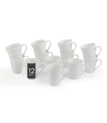 Produktbild von Kaffeetassen - 300 ml - Weiß - Porzellan - 12er Set