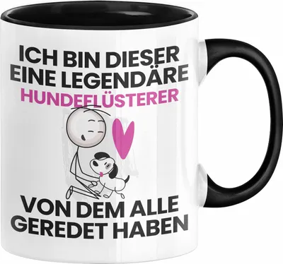 Produktbild von Hundeflüsterer Geschenk Tasse Lustige Geschenkidee Geburtstag für Hundeflüsterer Ich Bin Dieser Legendäre Hundeflüsterer Von Dem Alle Geredet Haben Kaffee-Becher (Schwarz)