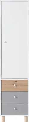 Produktbild von Masseno Drehtürenschrank SANNIO 45/190/40cm 1-türig Weiß