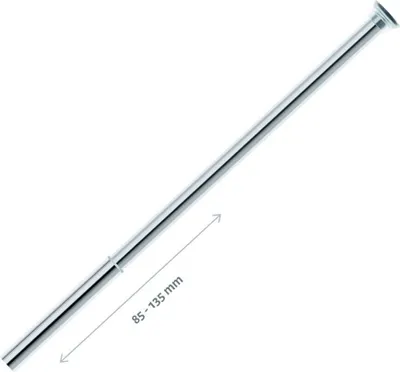 Produktbild von 85-135 cm Universal Teleskopstange Aluminium Ohne Bohren Duschvorhangstange Sanwood