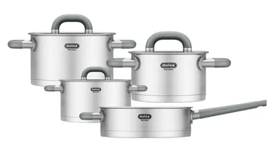Produktbild von Mulex LUGANO Edelstahl Topfset 6tlg. + Stielpfanne