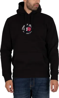 Produktbild von Tommy Jeans Herren Zeitloser Pullover Hoodie, Schwarz S