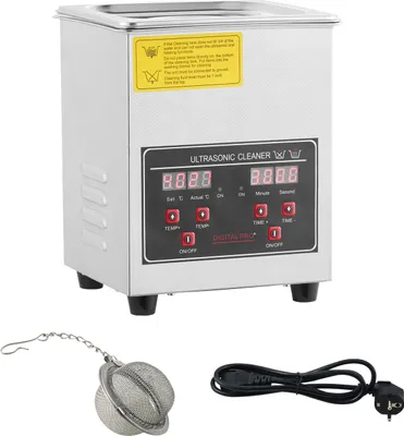 Immagine prodotto di SucceBuy pulitore ad ultrasuoni 60W con riscaldatore e timer, dispositivo di pulizia per gioielli