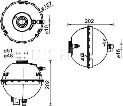 Immagine prodotto di Serbatoio del refrigerante MAHLE per BMW 1