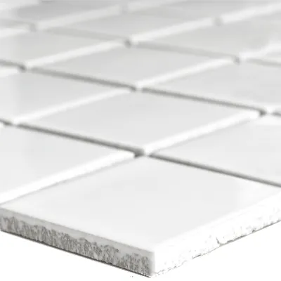 Produktbild von Keramik Mosaikfliesen Adrian Weiß Matt Quadrat 48