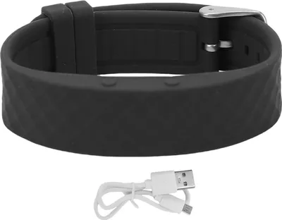 Produktbild von Smart-Armband, Vibrationsalarm, Erinnerungsuhr, Fitness-Tracker, Armband, wiederaufladbar über USB, tragbar, Schrittzählung, Schlaf-Tracking, Schwarz