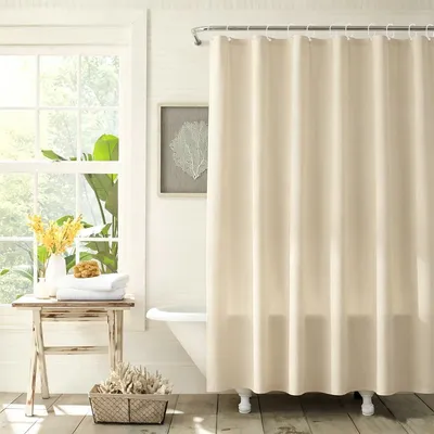Obrázok produktu pre Ochranná záclona do sprchy proti plesniam, 180 x 180 cm - Vodotesné záclony do kúpeľne vyrobené z materiálu PEVA