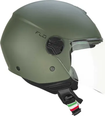 Produktbild von Jet Helm CGM 167A FLO MONO Undurchsichtiges Grün Langes Visier größe S
