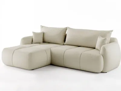 Produktbild von FurniDe24 Ecksofa L-Form Links Quel - Ecksofa mit Schlaffunktion und Bettkasten - Moderne Ecksofa, Wohnzimmer Ecksofa - Eckcouch Beige (Quelle 06)