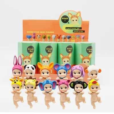 Produktbild von 12 PC Angel Blind Box Party Hippers Anime Mini Figuren Auto Telefon Ornamente Puppen