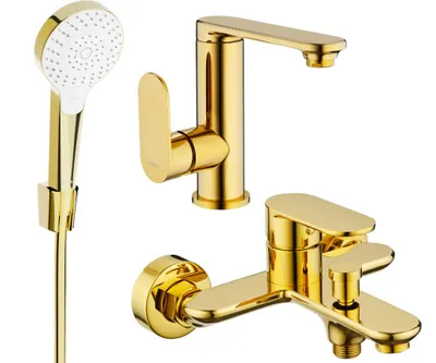 Zdjęcie produktu dla Mexen Milo R05 zestaw wannowy, złoty - 713053R05-50