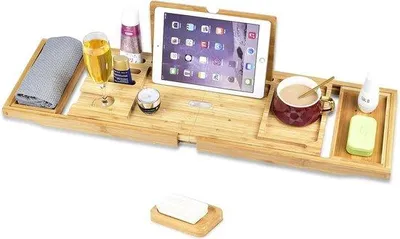 Produktbild von Schwimmbeckenauszug Holz Badregal ausziehbar
