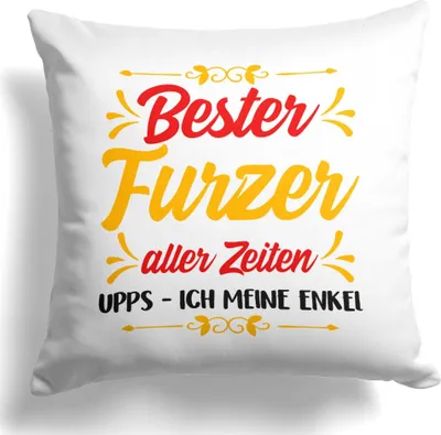 Produktbild von 22Feels Enkel Geschenk von Oma Opa Jungs Kissen Deko Kinderzimmer Dekoration Geburtstag Weihnachten Abitur Bachelor Master Uni Abschluss Meister Wohnzimmer Schlafzimmer Couch