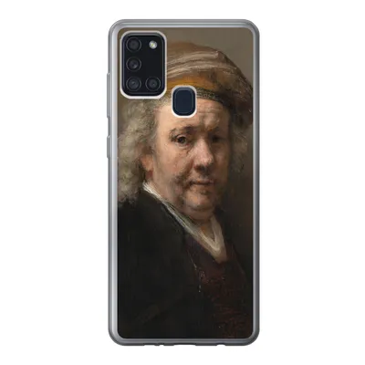 Produktbild von MuchoWow® Handyhülle Schutzhülle Hülle für Samsung Galaxy A21s Selbstbildnis - Gemälde von Rembrandt van Rijn Silikon Softcase Handy Hülle - Hartschale