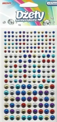 Image de Jets colorés autocollants 4-8mm 204pcs
