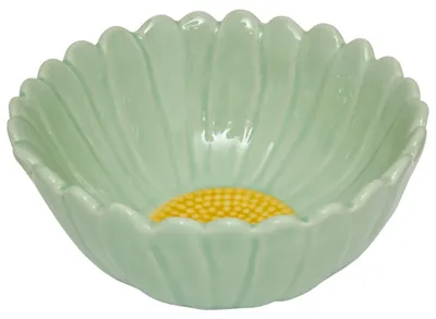 Image de Secret de Gourmet | Bol de service - saladier - en céramique - 350 ml - vert - saladier de service - moderne