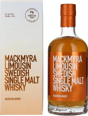 Image de Mackmyra LIMOUSIN Swedish Single Malt Whisky 46,1% Vol. 0,7l en boîte cadeau