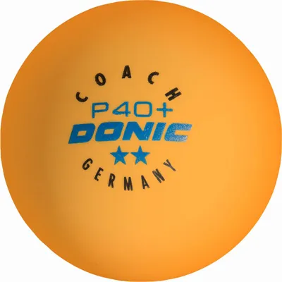 Produktbild von Donic Tischtennisbälle "Coach P40+ **" - 120 Stück orange im Karton