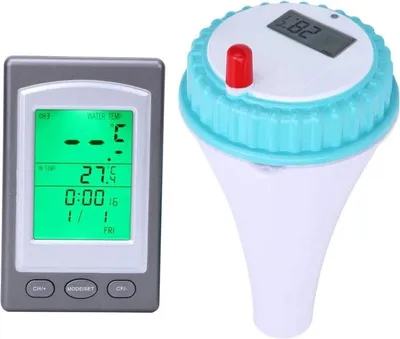 Produktbild von Kabelloses Schwimmthermometer, wasserdichtes Poolthermometer, digitale Fernbedienung