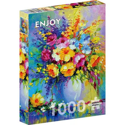 Image de Puzzle 1000 pièces Enjoy – Bouquet de fleurs d'été
