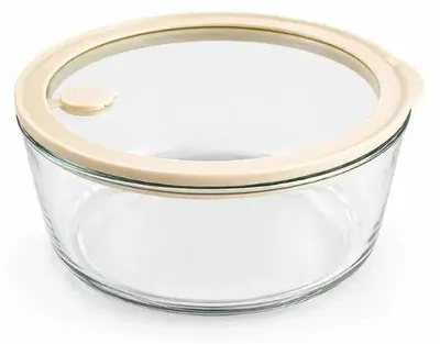 Produktbild von Runder Glasvorratsbehälter - 1650 ml - Luftdicht - Transparent