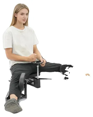 Obrázok produktu pre Beinová opierka, nastaviteľný uhol, nosnosť 150 kg, čierna farba