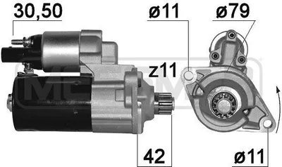 Produktbild von ERA 220886A - OE 02E 911 023 Anlasser, Starter für A3 (8V), Q3 (8U), TT (8J), TT (FV), Alhambra (710, 711), Altea (5P), Leon (1P1), Leon (5F), Kodiaq, Octavia II (1Z), Octavia III (5E), Superb II (3T), Superb III (3V), Yeti (5L), Arteon (3H), Beetle (5C), Caddy IV (SA), CC (358), EOS (1F), Golf (BA5, BV5), Golf VI, Golf VII, Jetta IV, T5, T6, Passat (365, 362), Passat (3G), Passat (3C), Passat CC (357), Scirocco, Sharan (7N), Tiguan (5N), Tiguan (AD, AX), Tiguan (BJ, BW)