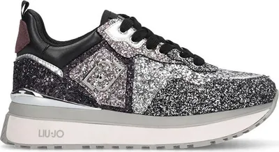 Produktbild von Liu Jo Damen Sneaker Maxi Wonder 01 silber schwarz