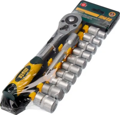 Obrázek produktu pro Sada 12 1/2" klíčů Cr.v. ek610 a příslušenství