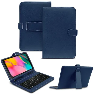 Produktbild von Tastatur Tasche Samsung Galaxy Tab A 10.1 2019 Keyboard Hülle QWERTZ SchutzhülleFarben:Blau