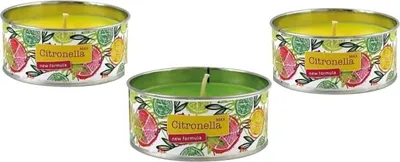Produktbild von 3er Pack Citronella Teelichter Anti Mücken Duftkerze…