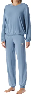 Produktbild von Schiesser Casual Fashion Schlafanzug Set aus Langarm-Shirt und langer Hose, Bequemer Schnitt für Komfort, Elastische Bündchen für Komfort