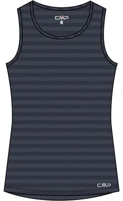 Produktbild von Damen Tank-Top Grau Regular Fit Atmungsaktiv Dry Function für Wandern