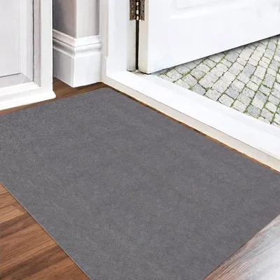 Immagine prodotto di Tappetino per interni, lavabile, antiscivolo, color grigio chiaro, 80 x 120 cm