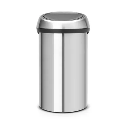 Obrázok produktu pre Brabantia Touch Bin, 60 L, Kolo, Nerezová oceľ, Manuálne, 40 cm, 400 mm